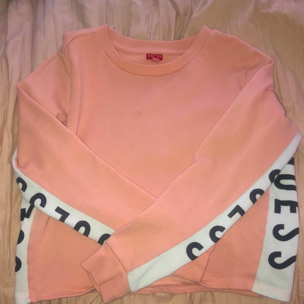 Pink Guess Jeans crop top